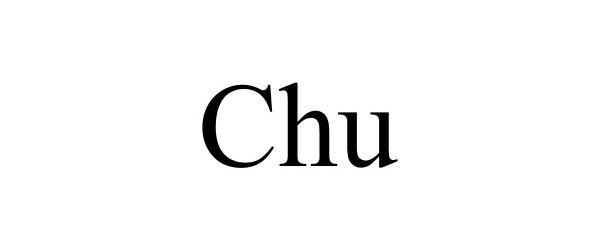 Trademark Logo CHU