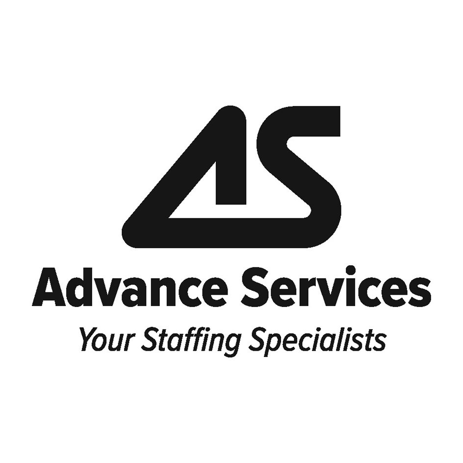 Trademark Logo AS ADVANCE SERVICES YOUR STAFFING SPECIALISTS