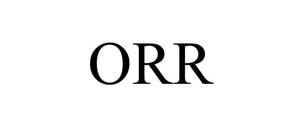 Trademark Logo ORR