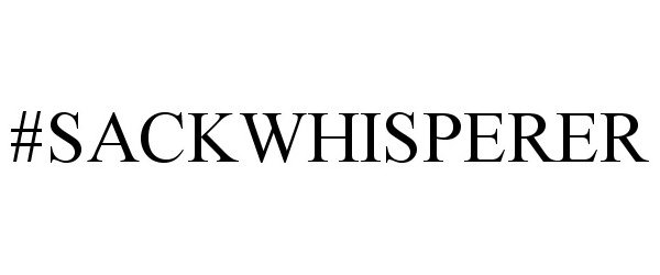 Trademark Logo #SACKWHISPERER