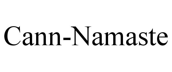 Trademark Logo CANN-NAMASTE