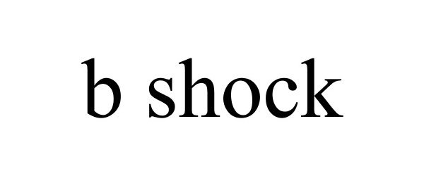 Trademark Logo B SHOCK