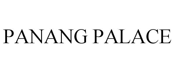 Trademark Logo PANANG PALACE
