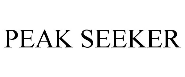 Trademark Logo PEAK SEEKER