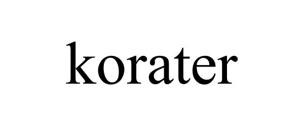 Trademark Logo KORATER