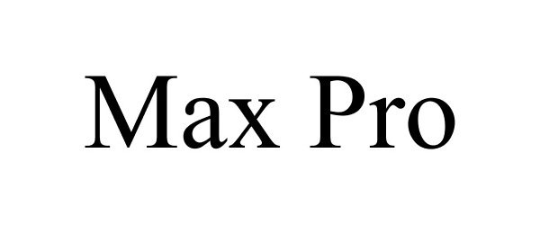 Trademark Logo MAX PRO