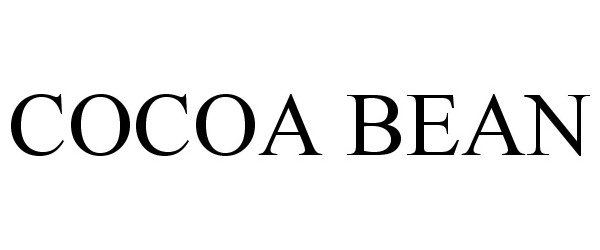 Trademark Logo COCOA BEAN