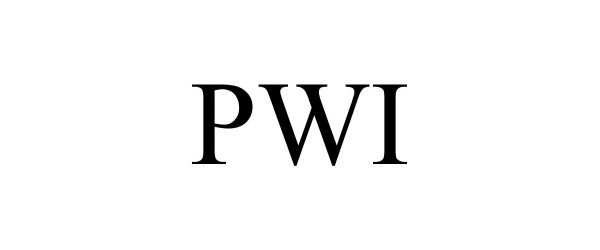 Trademark Logo PWI