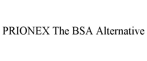 Trademark Logo PRIONEX THE BSA ALTERNATIVE