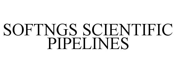 Trademark Logo SOFTNGS SCIENTIFIC PIPELINES