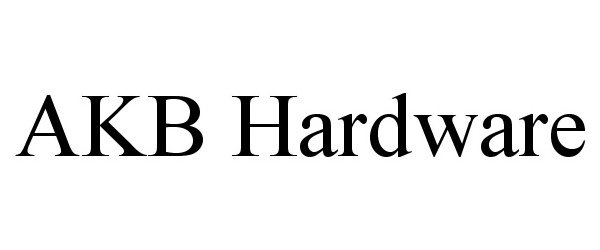  AKB HARDWARE