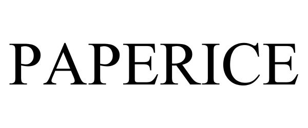 Trademark Logo PAPERICE