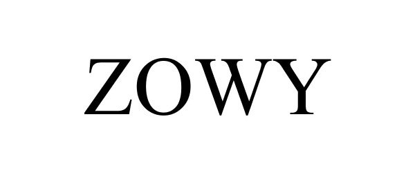 Trademark Logo ZOWY