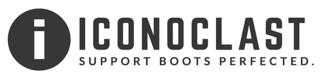 Trademark Logo I ICONOCLAST SUPPORT BOOTS PERFECTED.