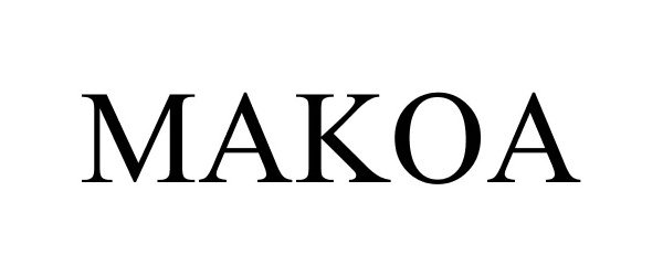 Trademark Logo MAKOA