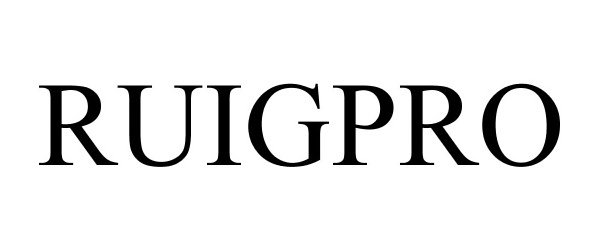Trademark Logo RUIGPRO
