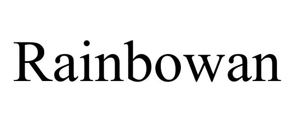 Trademark Logo RAINBOWAN