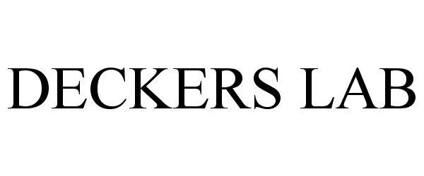 Trademark Logo DECKERS LAB