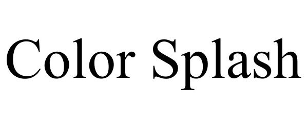 Trademark Logo COLOR SPLASH