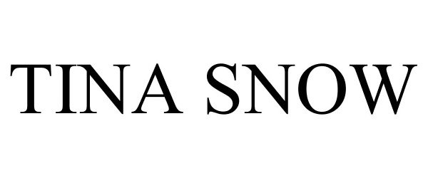 Trademark Logo TINA SNOW