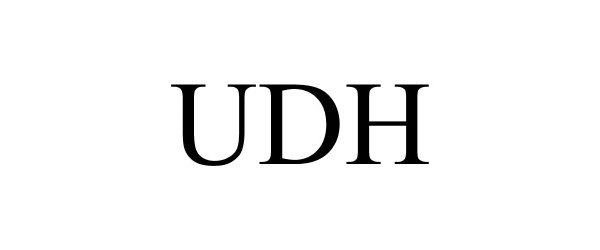 Trademark Logo UDH