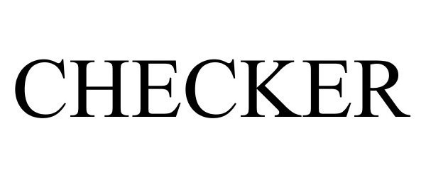 Trademark Logo CHECKER