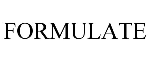 Trademark Logo FORMULATE
