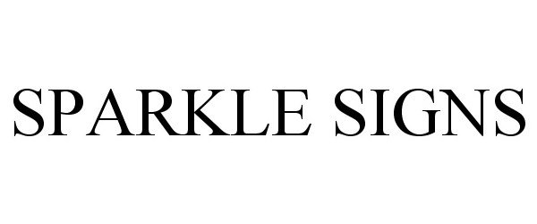 Trademark Logo SPARKLE SIGNS