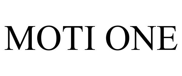 Trademark Logo MOTI ONE