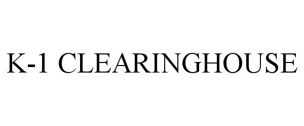  K-1 CLEARINGHOUSE