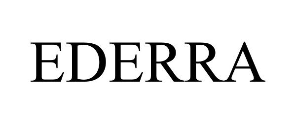 Trademark Logo EDERRA