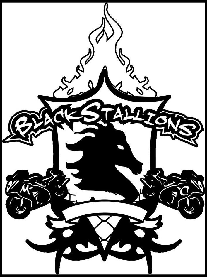 Trademark Logo BLACK STALLIONS M C