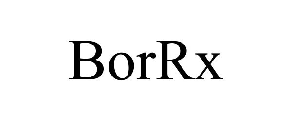 Trademark Logo BORRX