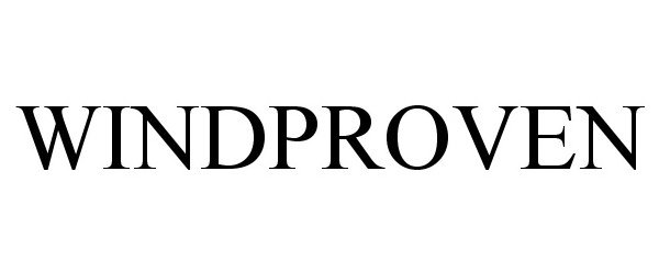 Trademark Logo WINDPROVEN