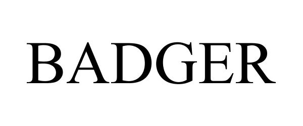 Trademark Logo BADGER