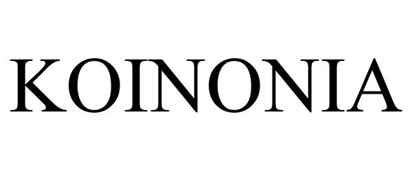 Trademark Logo KOINONIA