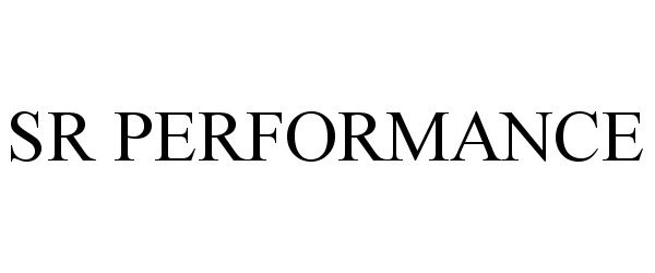 Trademark Logo SR PERFORMANCE