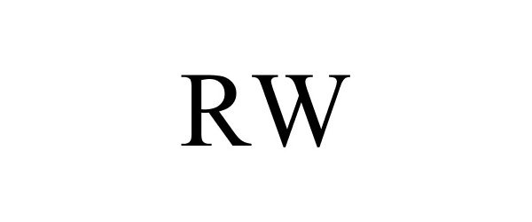 Trademark Logo RW