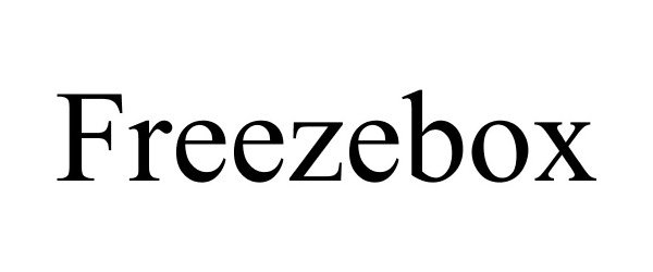 Trademark Logo FREEZEBOX