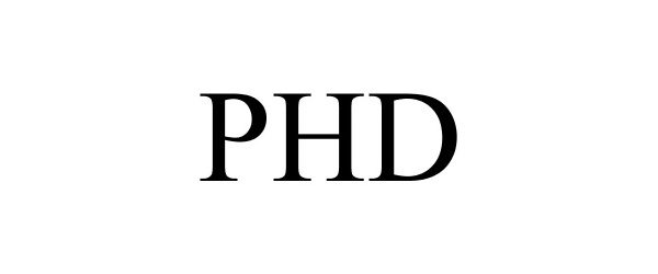 Trademark Logo PHD