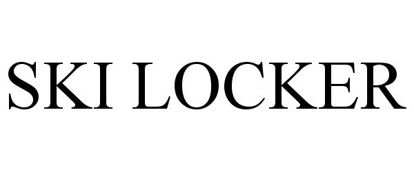 Trademark Logo SKI LOCKER