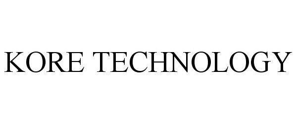 Trademark Logo KORE TECHNOLOGY
