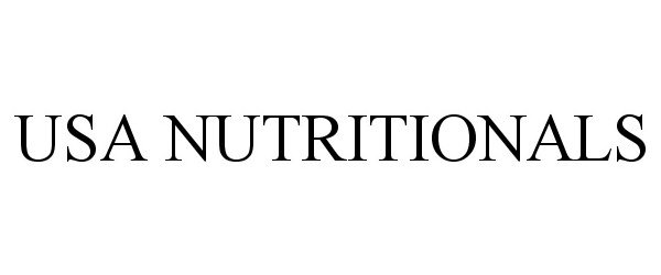 Trademark Logo USA NUTRITIONALS