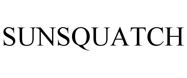 Trademark Logo SUNSQUATCH