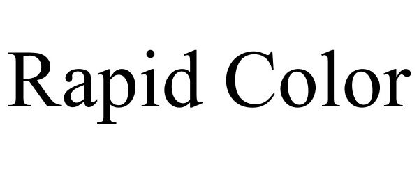 Trademark Logo RAPID COLOR