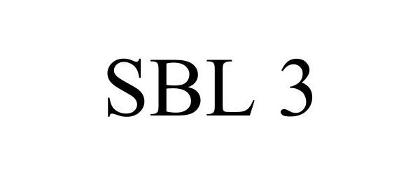 Trademark Logo SBL-3