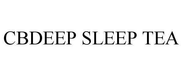 Trademark Logo CBDEEP SLEEP TEA
