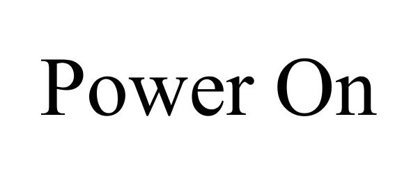 Trademark Logo POWER ON