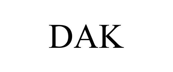 Trademark Logo DAK