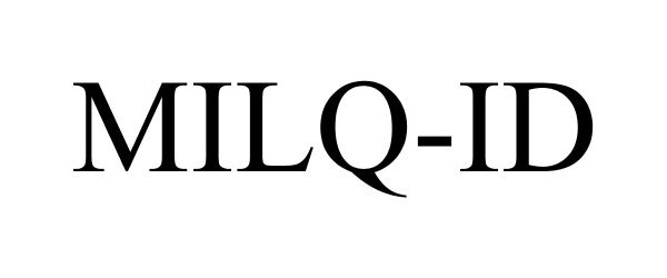 Trademark Logo MILQ-ID